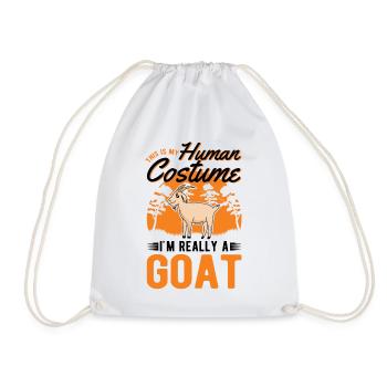 Chèvres Costume Humain Halloween - Sac de sport léger - blanc - Devant