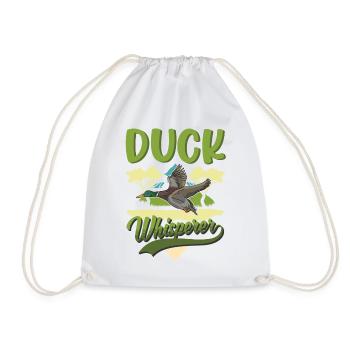 Ducks Whisperers Duck Whisperers Duck Breeders - Drawstring Bag - white - Front