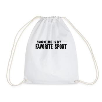 Snorkeling Is My Favorite Sport - Snorkeling Snork - Drawstring Bag - white - Front
