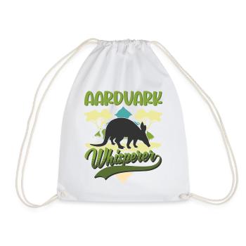 Erdferkel Flüsterer Aardvark Whisperer - Sac de sport léger - blanc - Devant