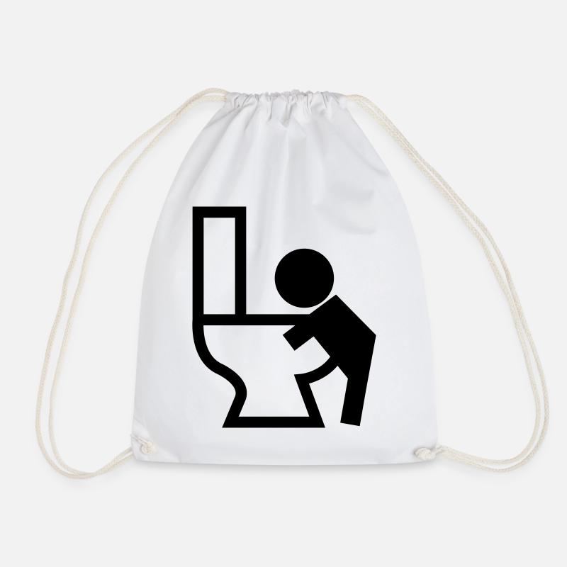Vomissements Puck malade - Sac de sport léger - blanc