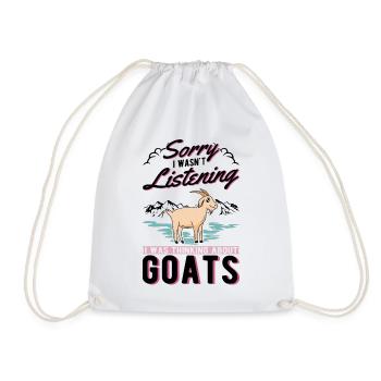 Chèvres Cadeau Chèvre Hôte Chèvre - Sac de sport léger - blanc - Devant