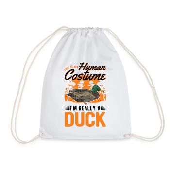 Costume de canard Éleveur de canards Halloween - Sac de sport léger - blanc - Devant