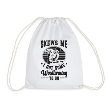 Me biaise j’ai un bûcheron bûcheron sculpteur sur bois - Sac de sport léger - blanc - Devant