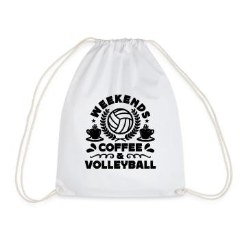 Week-ends Café & Plage Vacances Joueur de volley-ball - Sac de sport léger - blanc - Devant
