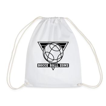 Bocce Ball Zone Ball Sport Bocci Bocce Player - Drawstring Bag - white - Front