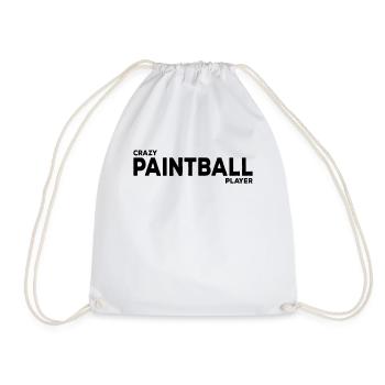 Paintballer - Joueur de paintball fou - Sac de sport léger - blanc - Devant