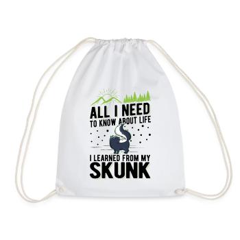 Skunk Spruch Stinktier - Turnbeutel - Weiß - Vorne