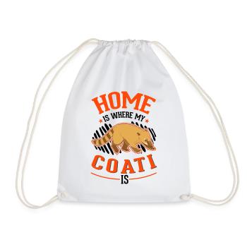 La maison est l’endroit où se trouve mon coati - Sac de sport léger - blanc - Devant