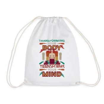 La transformation de votre corps façonne votre - Sac de sport léger - blanc - Devant