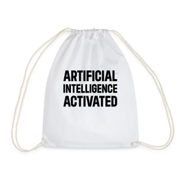 Artificial Intelligence Activated Machine Learning - Turnbeutel - Weiß - Vorne