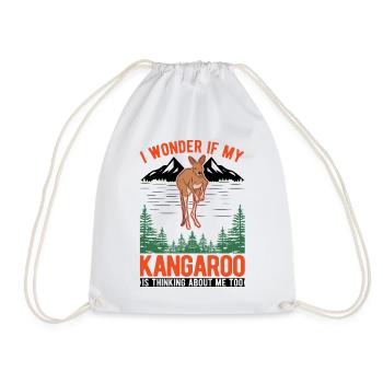 Kangourou australien Kangourou australien - Sac de sport léger - blanc - Devant
