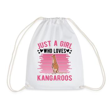 Kangourou australien Kangourou - Sac de sport léger - blanc - Devant