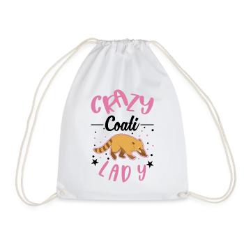 Femme coati folle - Sac de sport léger - blanc - Devant