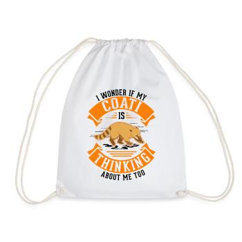 Coati Gift Coati Proboscis - Drawstring Bag - white - Front
