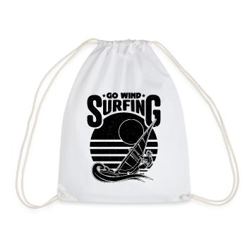 Go Windsurfing Surfboarder Water Sports Lover - Turnbeutel - Weiß - Vorne