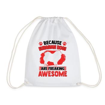 Eurasier is fantastic Spitz Eurasian Dog - Drawstring Bag - white - Front