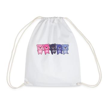 Omnisexual Flag Pride LGBTQ Cute Bear - Sac de sport léger - blanc - Devant