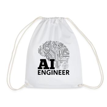 AI Engineer - Artificial Intelligence Engineer - Turnbeutel - Weiß - Vorne