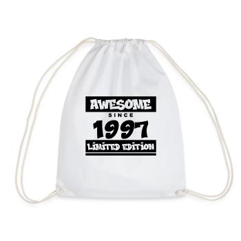 1997 - Born 1997 - Fantastic since 1997 - Drawstring Bag - white - Front