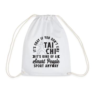 It's Okay If You Don't Meditation Tai Chi Lover - Drawstring Bag - white - Front