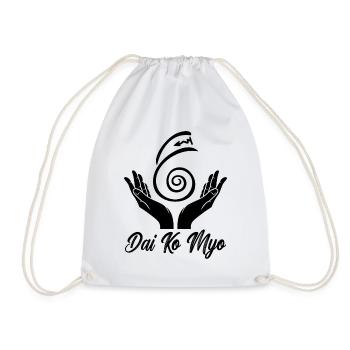 Reiki Dai Ko Myo Meditation Healer Reiki Master - Drawstring Bag - white - Front