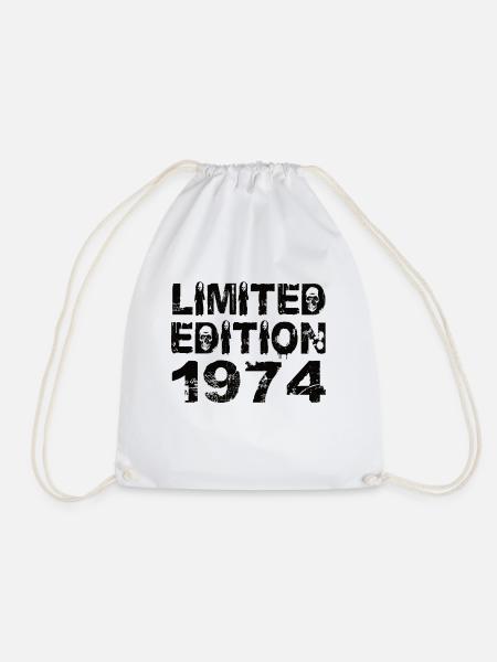 Limited Edition 1974 Geburtstag 1974 Geburtstag - Turnbeutel - Weiß