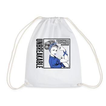 Chemise EOE, guerrier de l’œsophagite éosinophile - Sac de sport léger - blanc - Devant