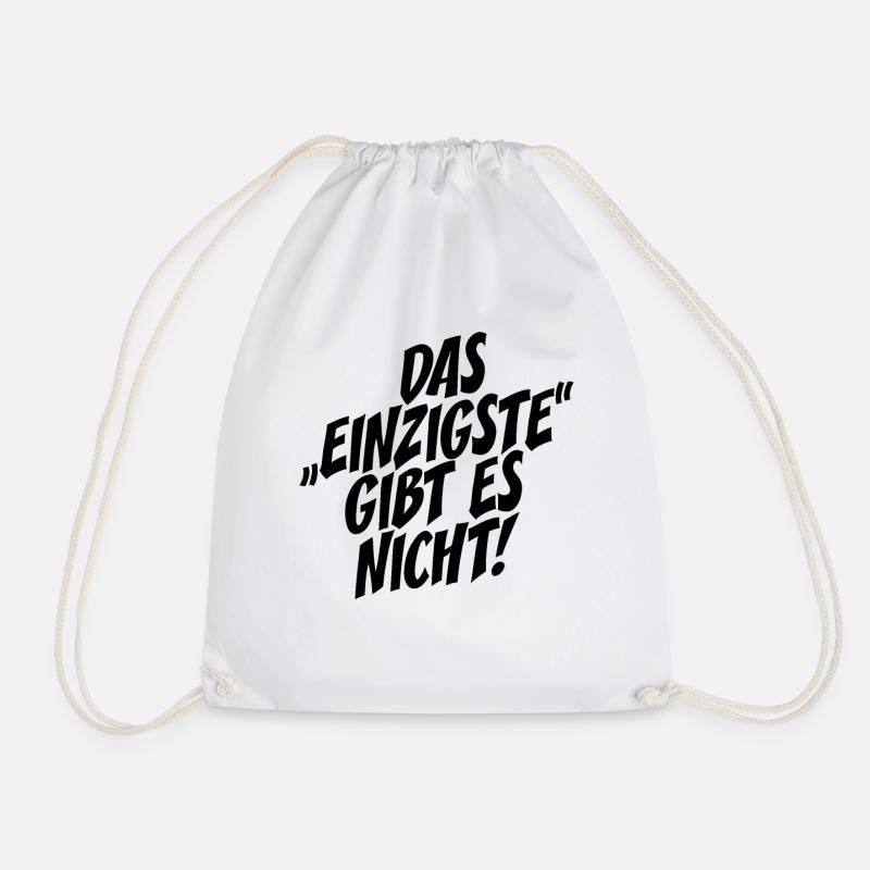 Das Einzigste Gibt Es Nicht Grammatik Germanistik - Turnbeutel - Weiß