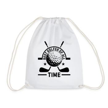 Best Golfer Of All Time - Golfing Golf Player - Drawstring Bag - white - Front