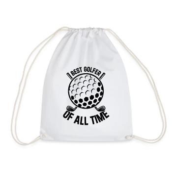Best Golfer Of All Time - Golf Player Golfing Golf - Drawstring Bag - white - Front
