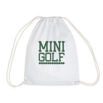 Miniature golf - Drawstring Bag - white - Front