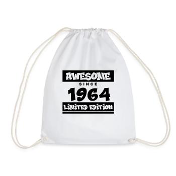1964 - Born 1964 - Fantastic since 1964 - Drawstring Bag - white - Front