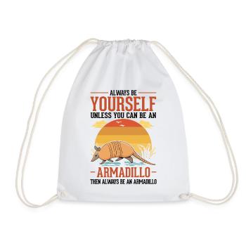 Soyez toujours vous-même Armadillo Gürteltier - Sac de sport léger - blanc - Devant