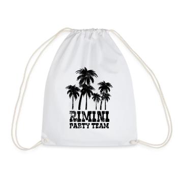 Rimini Party Team - Italien Urlaub mit Freunden - Turnbeutel - Weiß - Vorne