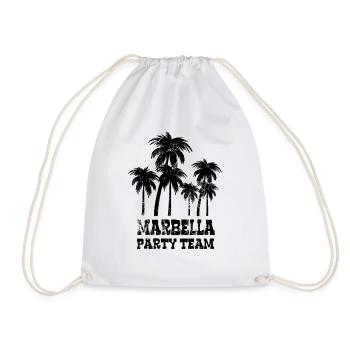 Marbella Party Team - Spain holidays with friends - Drawstring Bag - white - Front