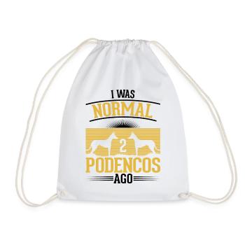 Podenco Spanish Greyhound Ibizan Hound - Drawstring Bag - white - Front
