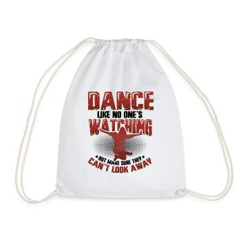 Danser comme si personne ne regardait la danse hip hop - Sac de sport léger - blanc - Devant