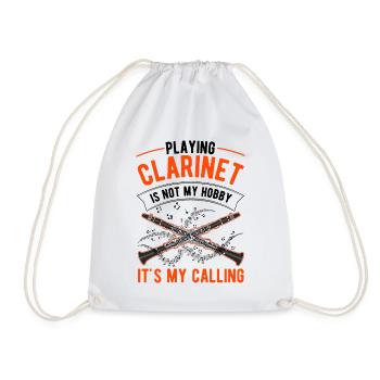 Clarinettes Amateur Clarinettiste Clarinettiste - Sac de sport léger - blanc - Devant