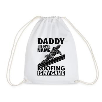 Papa est mon nom La toiture est mon jeu - Roofer Daddy - Sac de sport léger - blanc - Devant