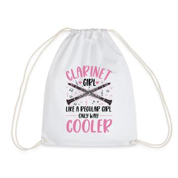 Clarinette Clarinettiste - Sac de sport léger - blanc - Devant