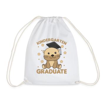 Kids Kindergarten graduate Otter Graduation - Turnbeutel - Weiß - Vorne
