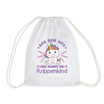 Aus Dem Weg Hier Kommt Ein Krippenkind - Turnbeutel - Weiß - Vorne