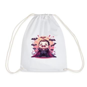 Vampire - Drawstring Bag - white - Front