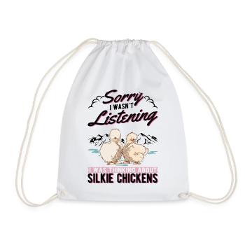 Silk Chicken Cadeau Silkie Chicken Silkie Chicken - Sac de sport léger - blanc - Devant
