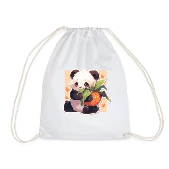Panda Pandas Panda Bears Baby Panda Animals - Drawstring Bag - white - Front