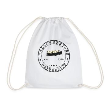 Spooky Halloween Town Design: Salem University - Drawstring Bag - white - Front