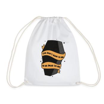 Salem 1692 Retro Humorous Halloween Costume - Drawstring Bag - white - Front