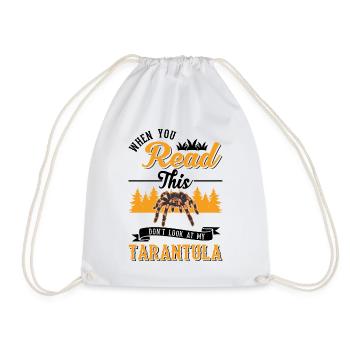 Tarantula Gift Spider Tarantula - Drawstring Bag - white - Front