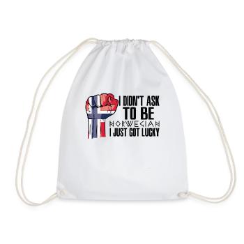 Fierté norvégienne Drapeau norvégien cultivé - Sac de sport léger - blanc - Devant